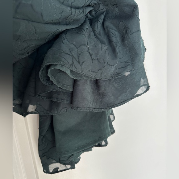 Anthropologie Hutch Floral Wrap Maxi Dress Small Forest Green - Picture 8 of 15